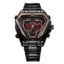 Weide WH1102B-5C Analog-Digital Black Dial Wrist Watch