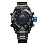 Weide WH2310B-4C Analog-Digital Black Dial Watch