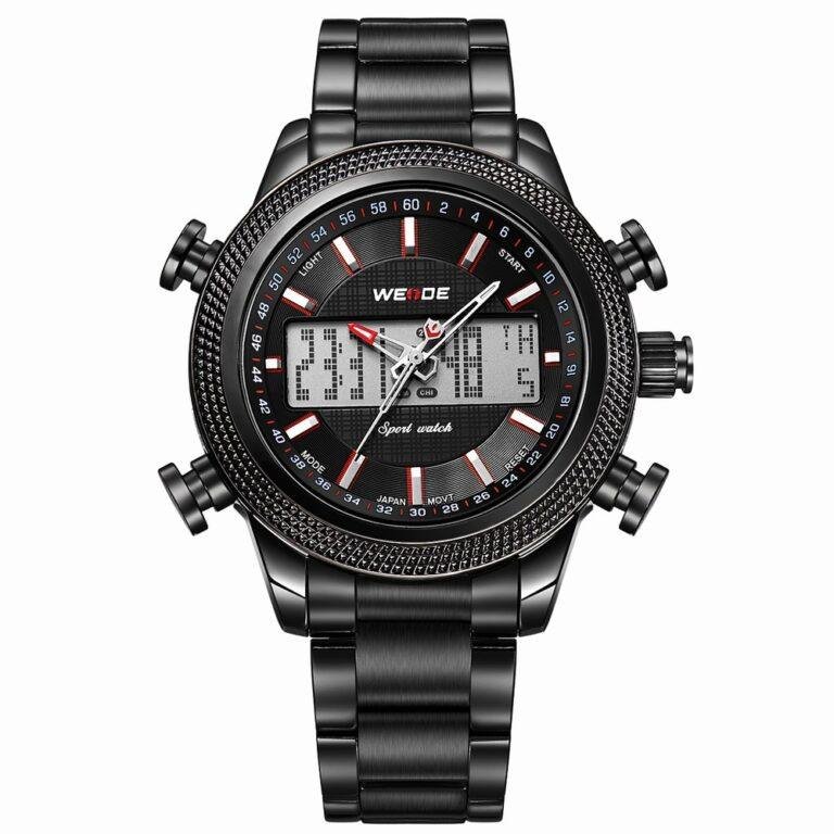 Weide WH3406B-2C Sports Watch with LCD Display Analog Watch