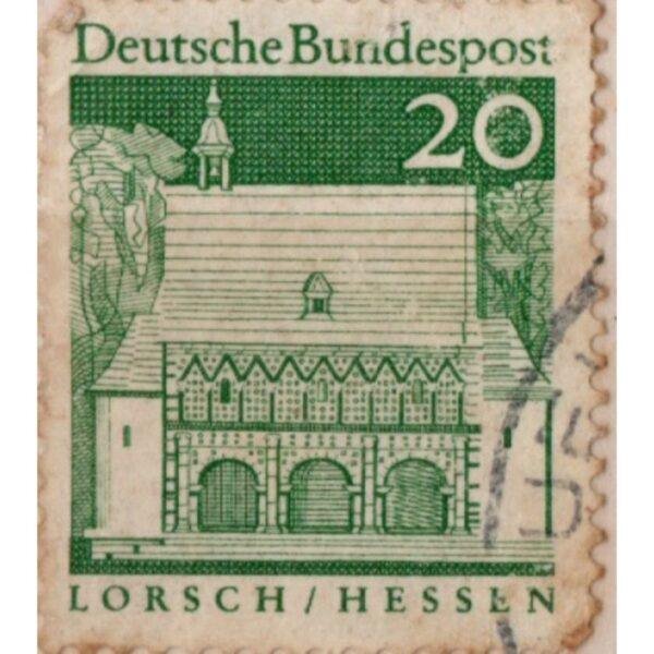 20 Deutsche Bundespost Lorsch Hessen Used Stamp
