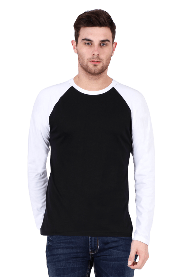 Plain Raglan Full Sleeve Men T-Shirt