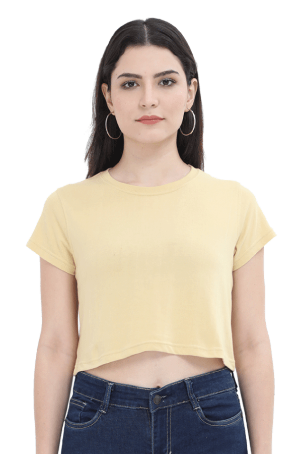 Plain Crop Top For Women