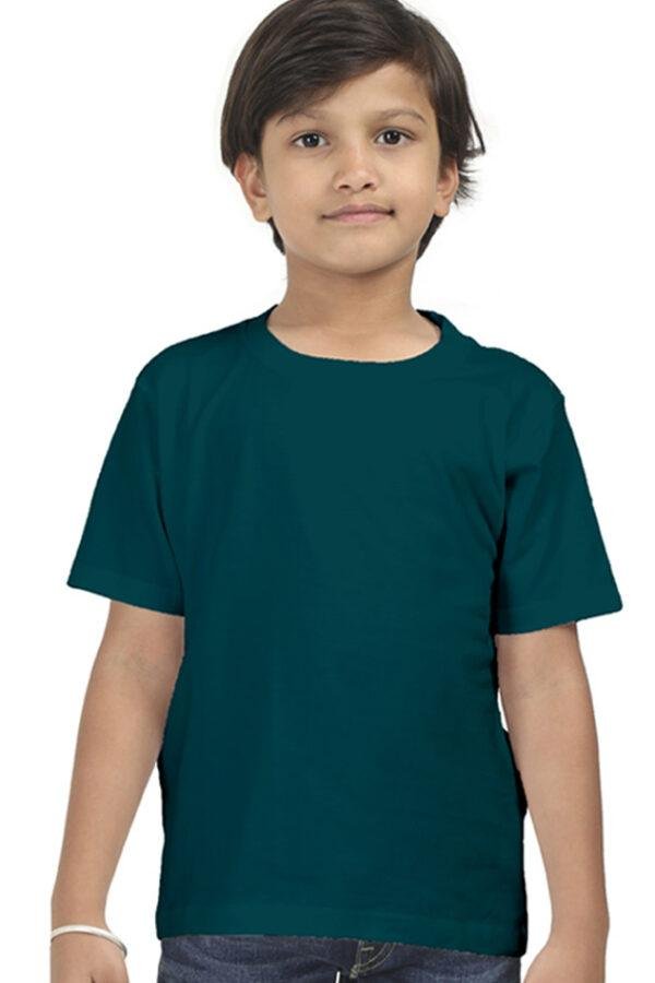 Plain Round Neck Cotton Boys Tshirt