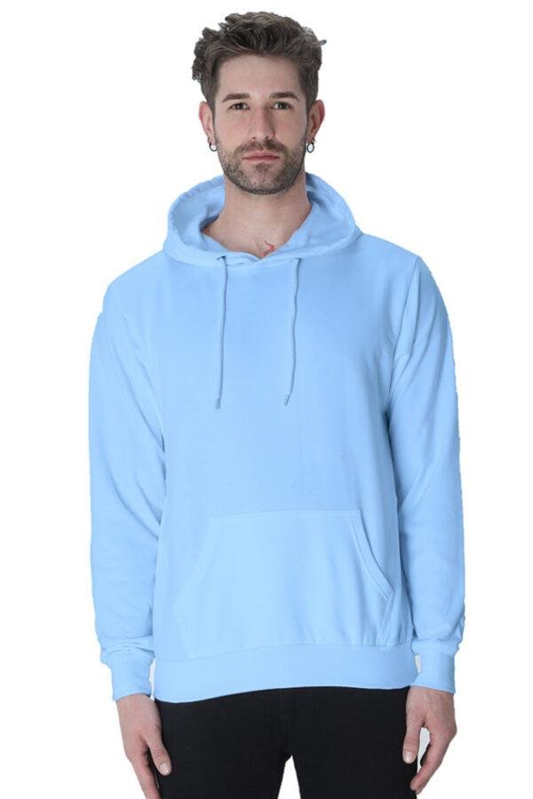 Plain Unisex Hooded Sweatshirt