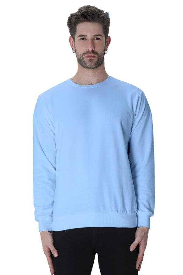 Plain Round Neck Unisex Sweatshirt
