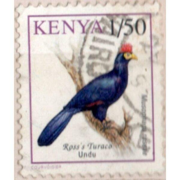 1-50 Kenya Ross's Turaco Undu Used Stamp