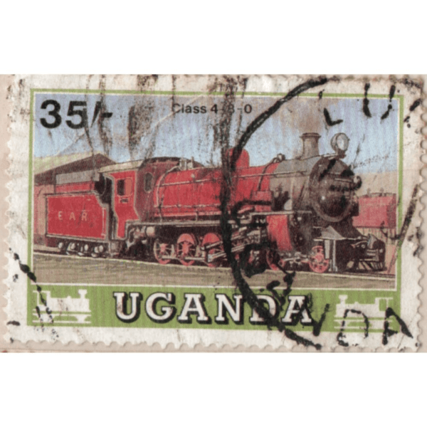 35 Uganda Class 4-8-0 Used Stamp