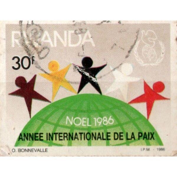 30 Rwanda Annee Internationale De La Paix Used Stamp