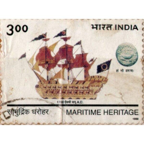 300 India Maritime Heritage Used Stamp