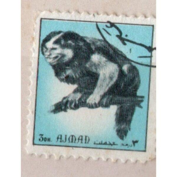 3 Ajman Animal Used Stamp