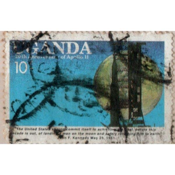 10 Uganda 20th Anniversary Of Apollo Used Stamp
