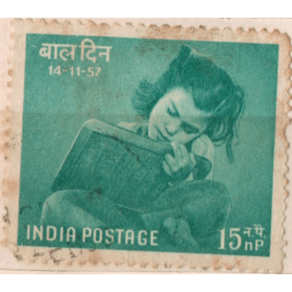 15 India Bal Din 14-11-57 Used Stamp