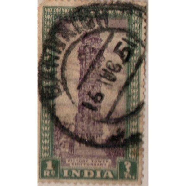 1 India Victory Tower Chittorgarh Used Stamp