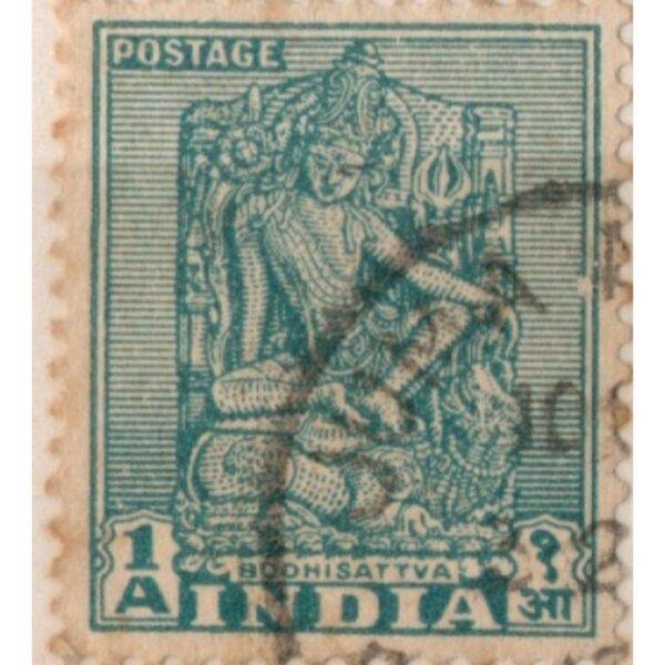 1 India Boohisattva Used Stamp