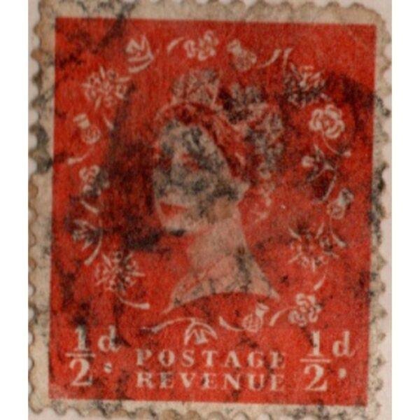 0.5 Postage Revenue Used Stamp (Red)