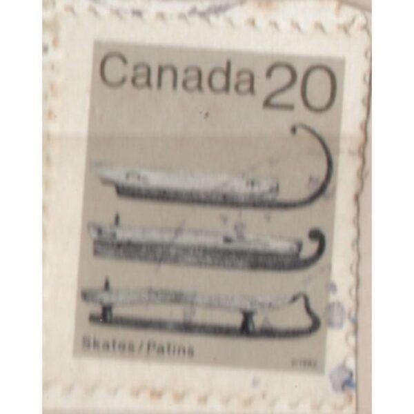 20 Canada Skates Patins Used Stamp
