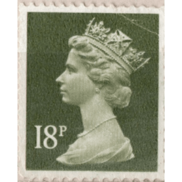 18 Queen Used Stamp