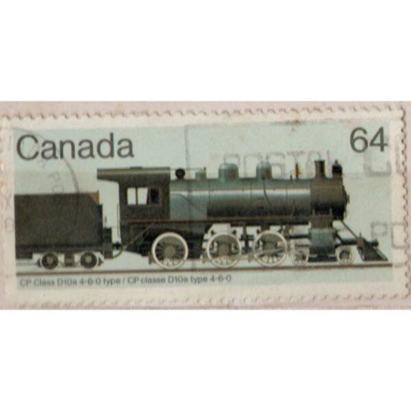 64 Canada CP Class D10a 4-6-0 Type Used Stamp