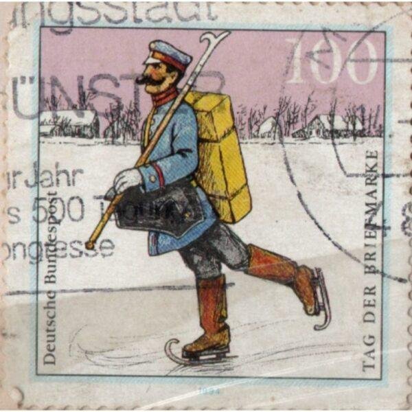 100 Deutsche Bundespost Tag Der Briefmarke Used Stamp