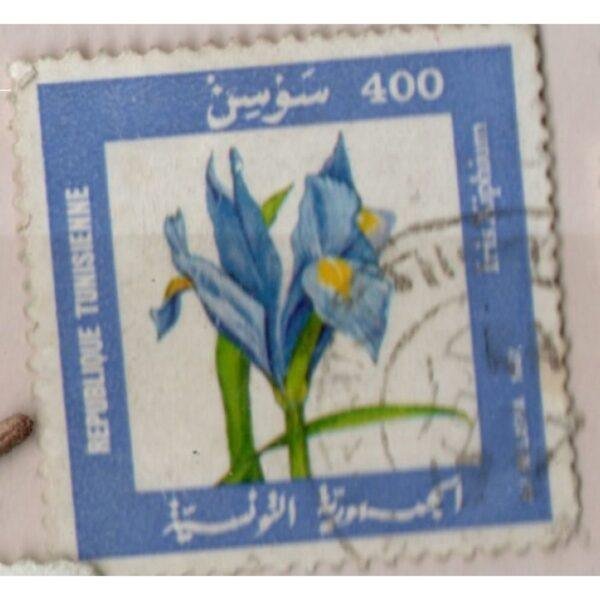 400 Republique Tunisienne Irisxiphium Used Stamp
