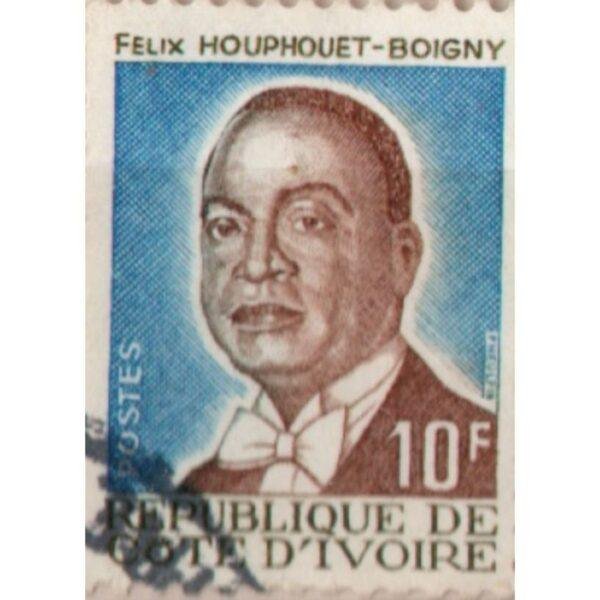 10 Republique De Cote D'ivoire Houphouet-Boigny Used Stamp