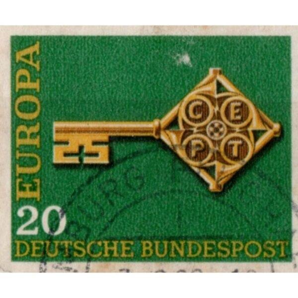 20 Deutsche Bundespost Europa Used Stamp