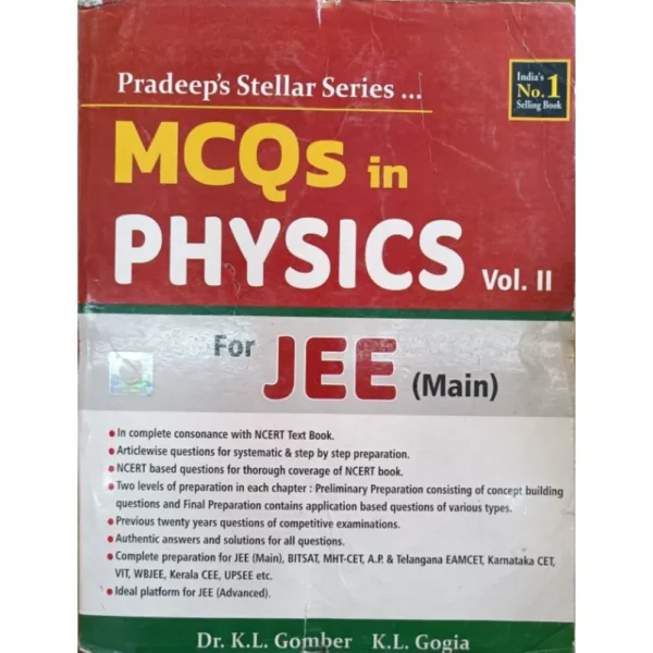 Pradeep's Stellar Series MCQs In Physics For Jee (Main) Volume 2