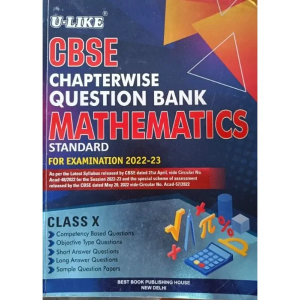 U Like Class 10 Mathematics CBSE Chapterwise Question Bank For Examination 2022-23