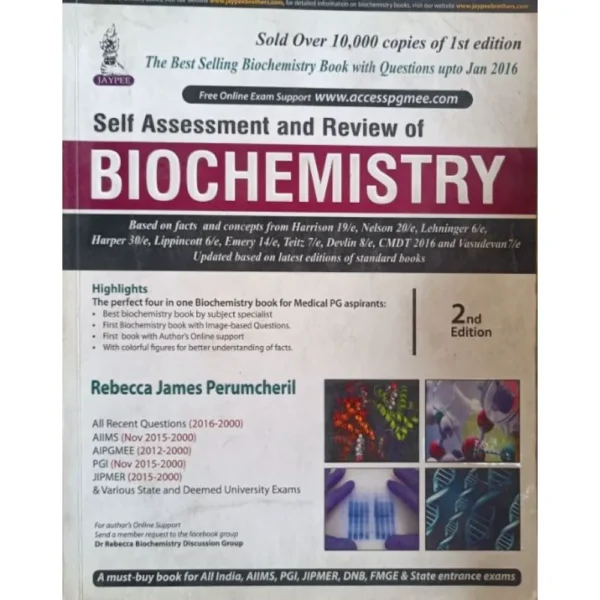 Self Assessment And Review Of Biochemistry 2nd Edition by Perumcheril Rebecca James