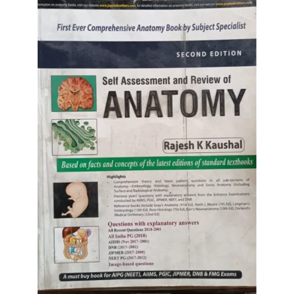 Self Assessment And Review Of Anatomy 2nd Edition by Rajesh Kaushal