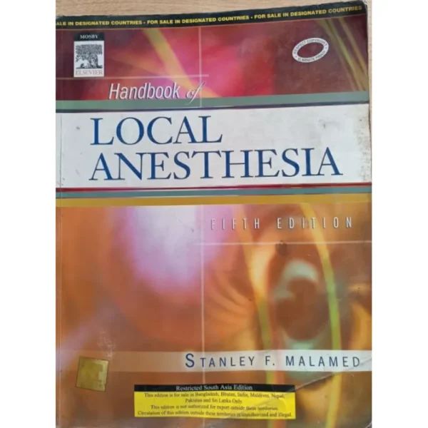Handbook Of Local Anesthesia 5th Edition by Stanley F Malamed
