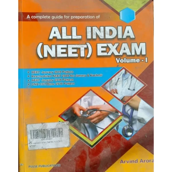A Complete Guide For Preparation Of All India NEET Exam Volume 1 by Arvind Arora