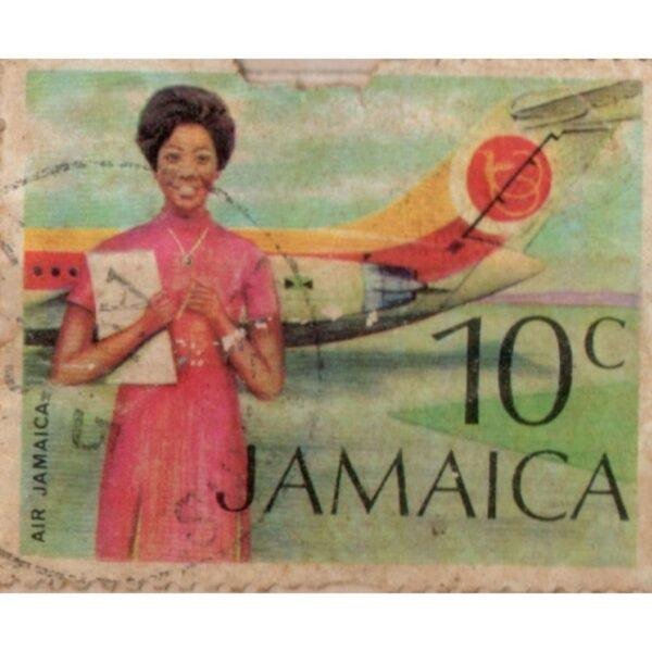 10 Jamaica Air Jamaica Used Stamp