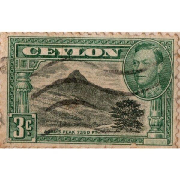 3 Ceylon Adams Peak 7360 Ft Used Stamp