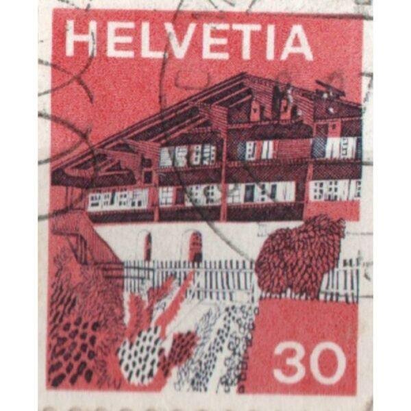 30 Helvetia Used Stamp