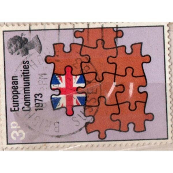 3 European Communities 1973 Used Stamp