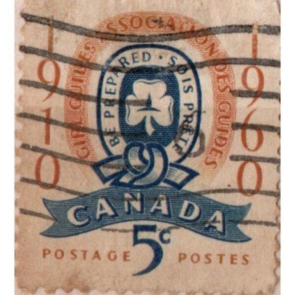 5 Canada Girl Guide Association Used Stamp