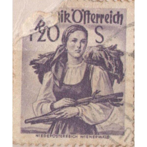 1.20 Austria Niederosterreich Wienerwald Used Stamp