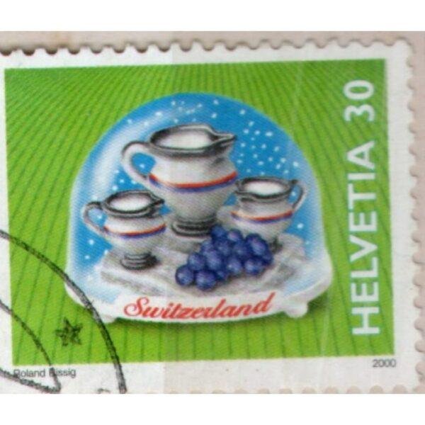 30 Helvetia Switzerland Used Stamp