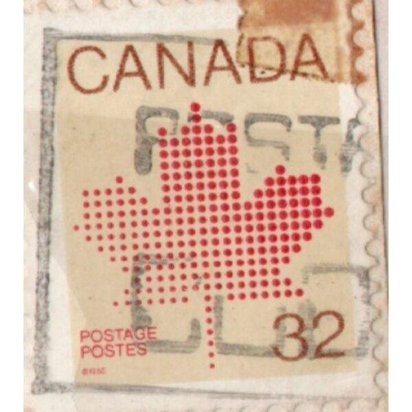 32 Canada Flag Postage Used Stamp