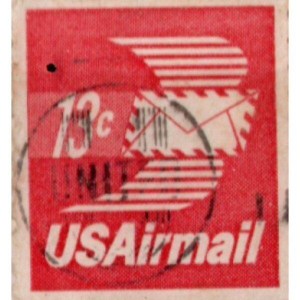 13 US Airmail Used Stamp