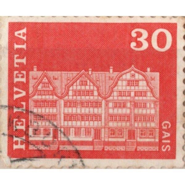 30 Helvetia Gais Used Stamp