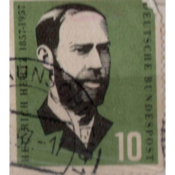 10 Deutsche Heinrich Hertz Used Stamp