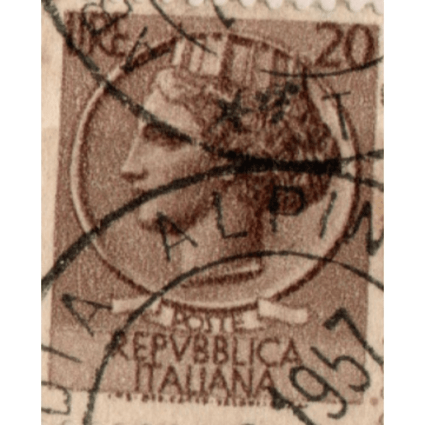 20 Repvbblica Italiana Used Stamp