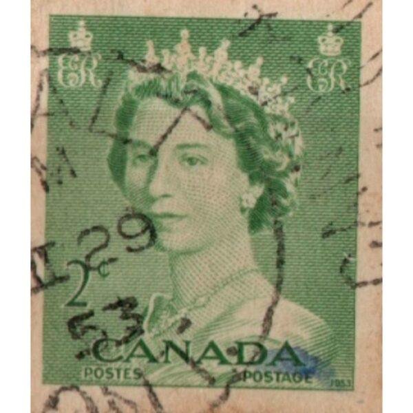 2 Canada Postage Queen Used Stamp