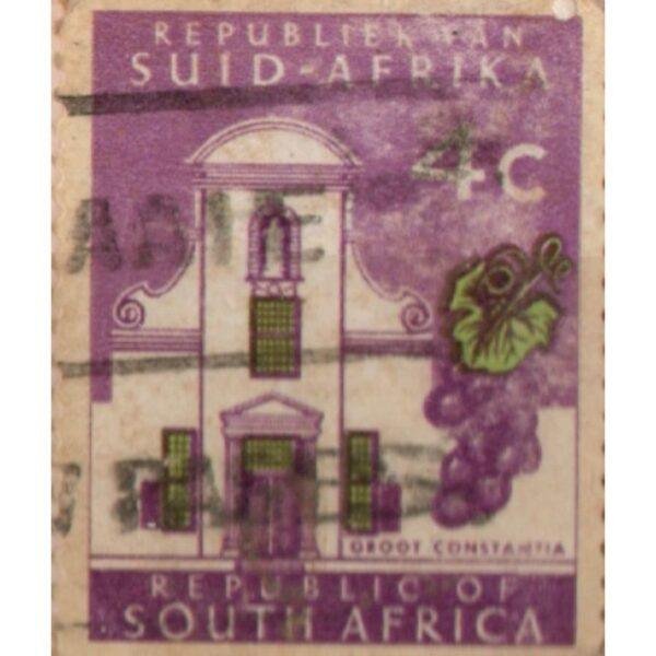 4 Republic Of South Africa Groot Constantia Used Stamp