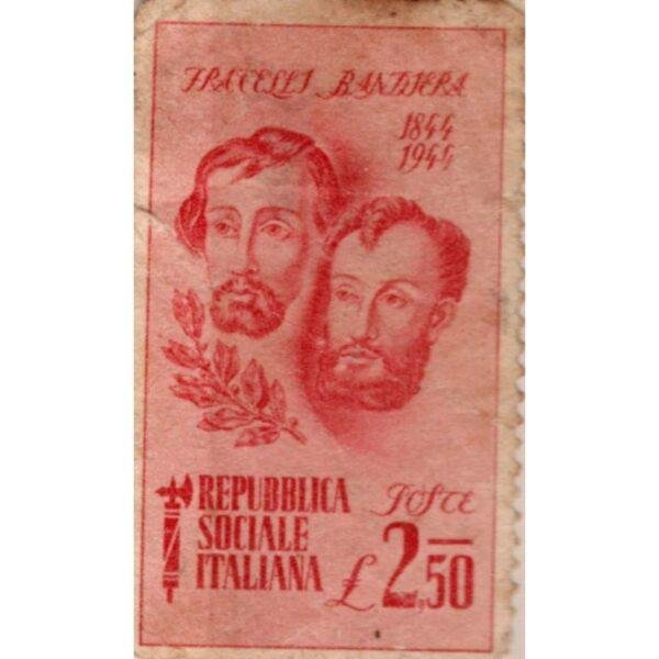 250 Repubblica Sociale Italiana Fracelli Bandiera Used Stamp