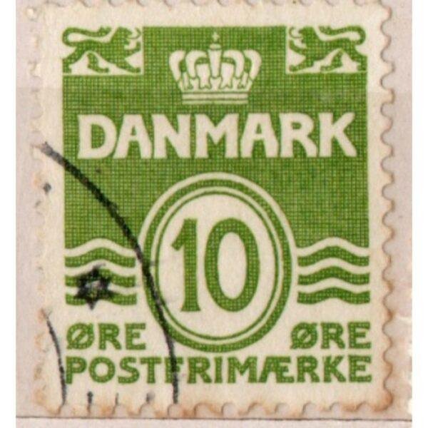 10 Danmark Posterimaerke Used Stamp