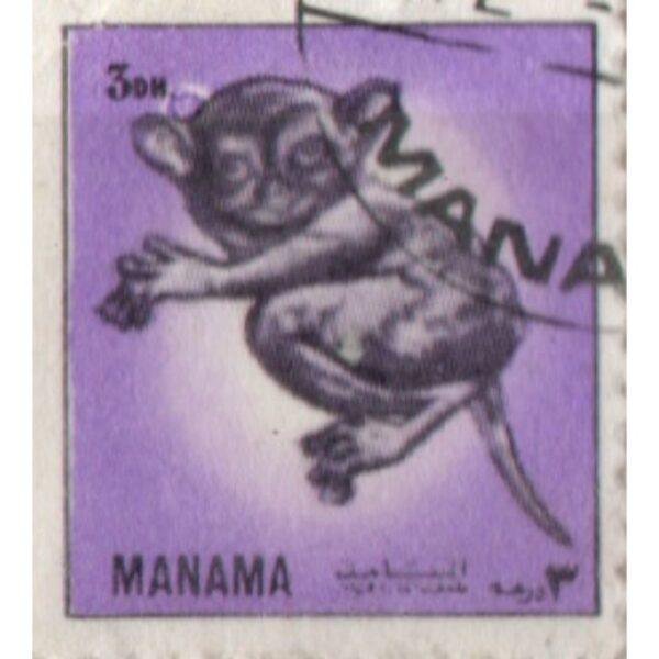 3 Manama Used Stamp