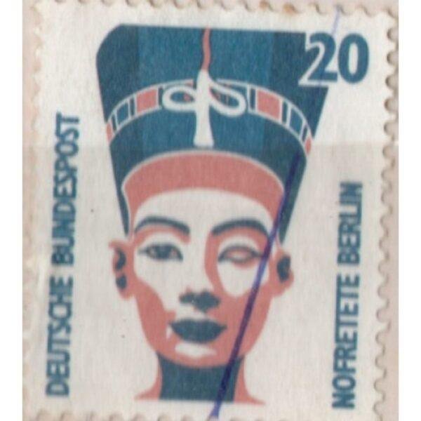 20 Deutsche Bundespost Nofretete Berlin Used Stamp